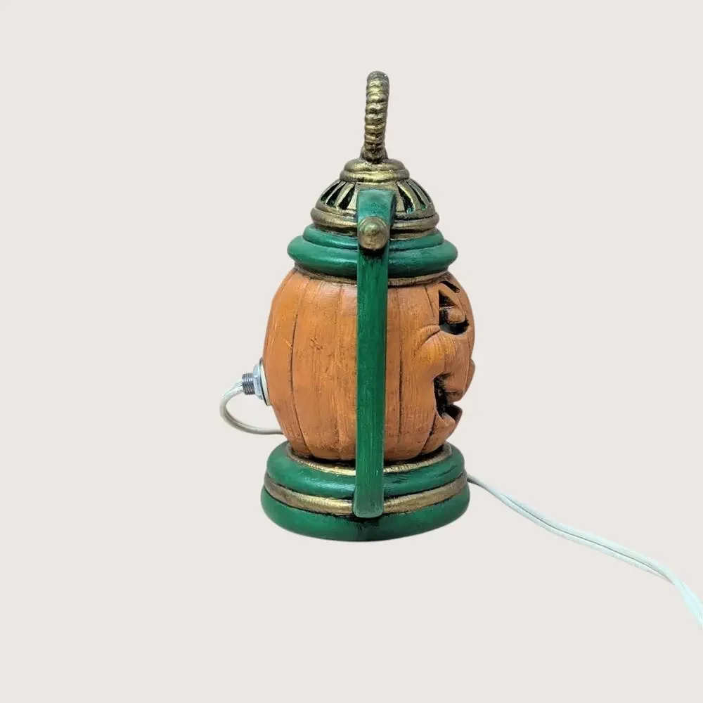 Vintage Ceramic Jack O' Lantern Halloween Light